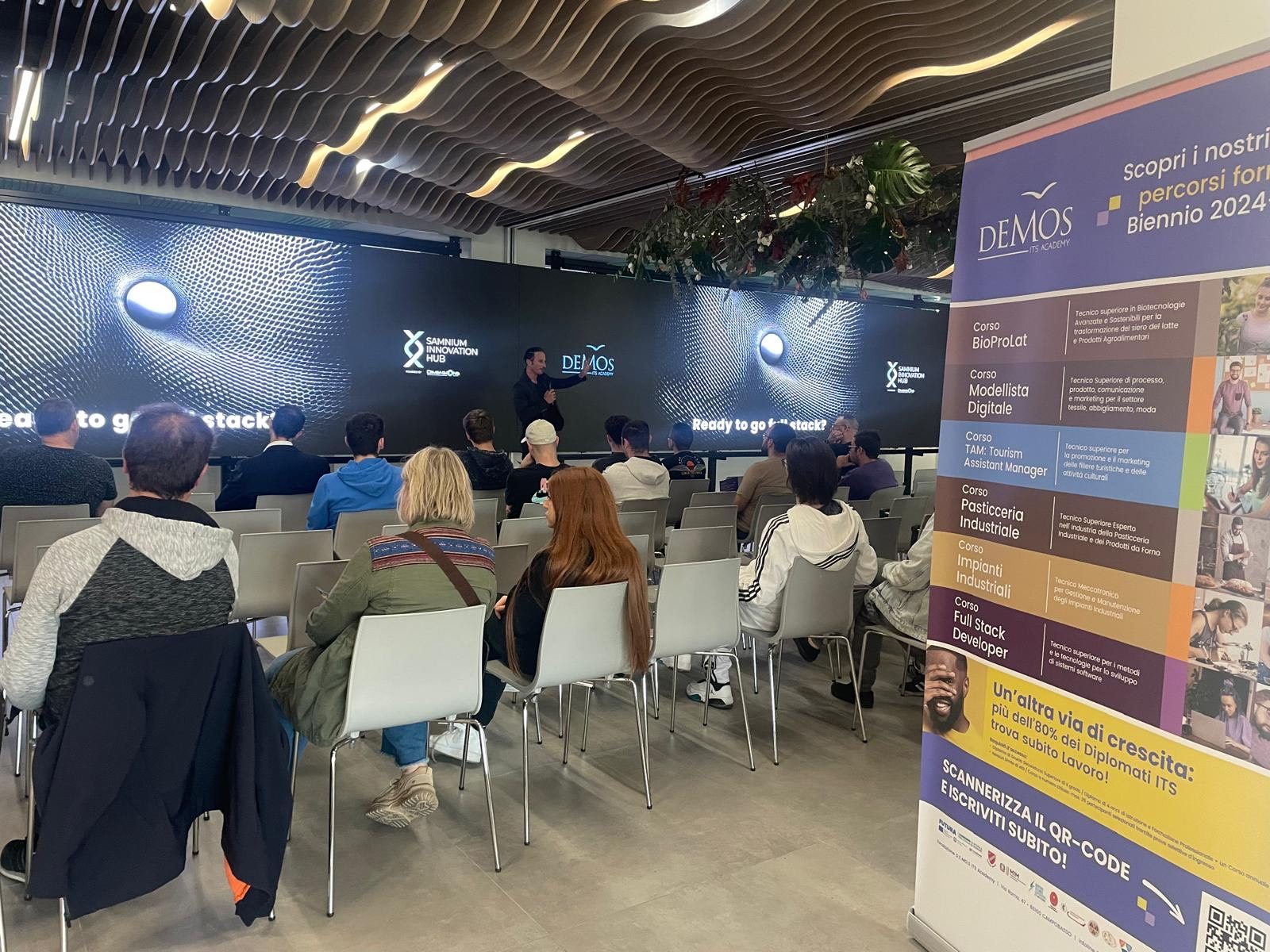 Open Day al Samnium Innovation Hub per il nuovissimo Corso ITS Demos Full Stack Developer